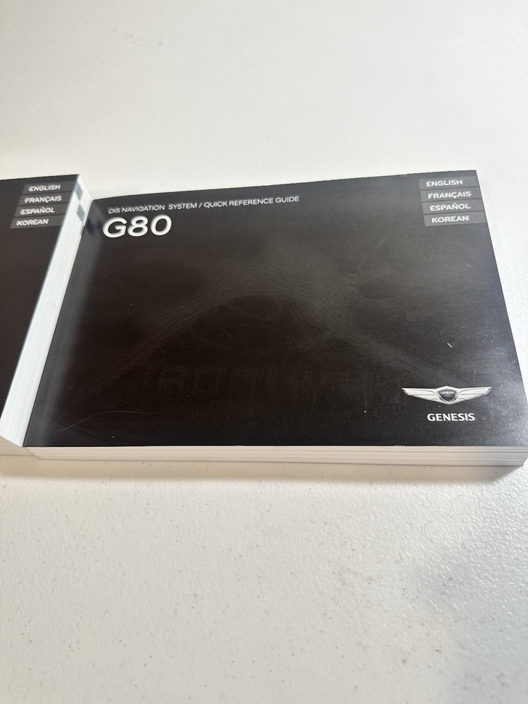 G80 DIS Genesis Owners Manuals Set