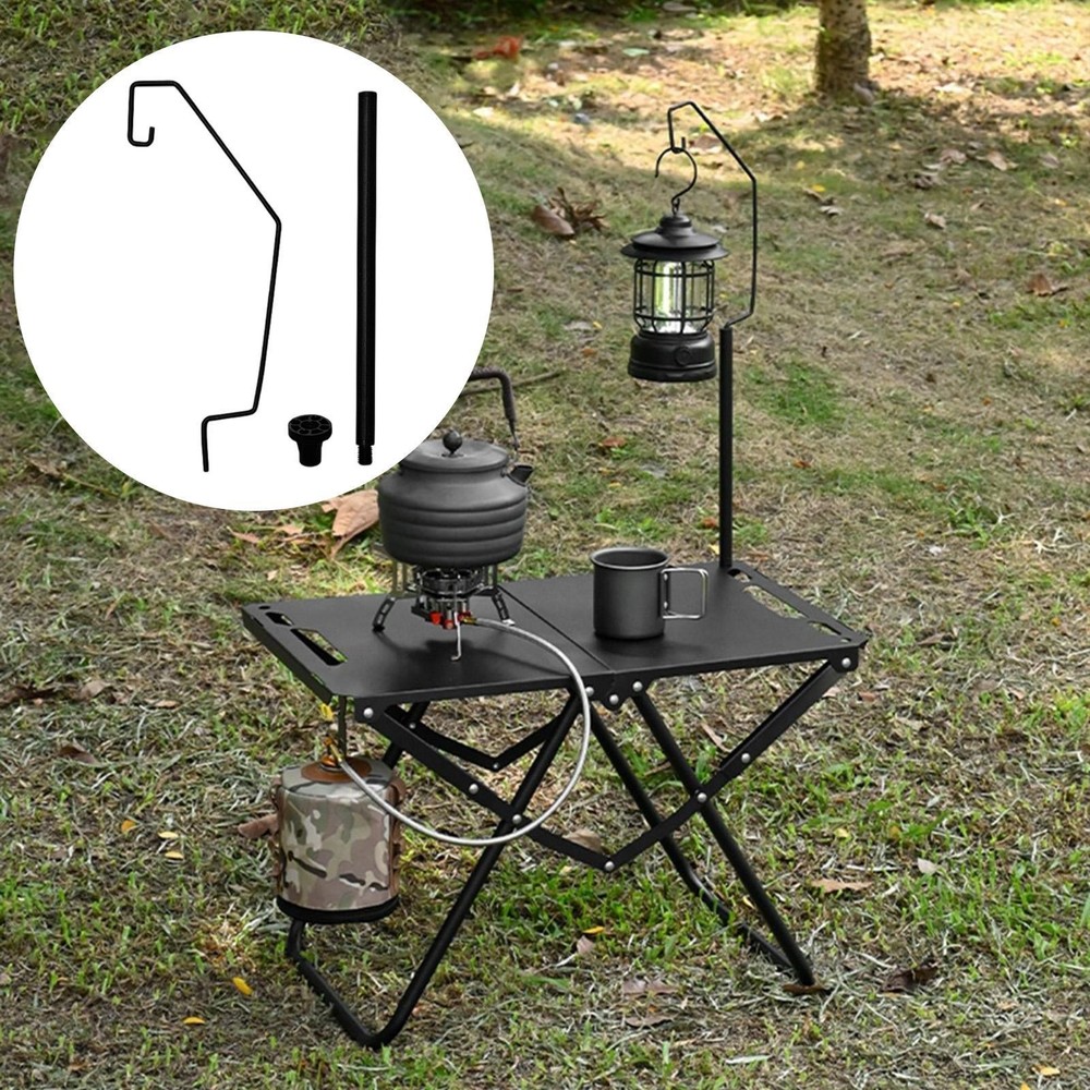 Camping Table Lantern Holder Portable Folding Table Lamp Pole