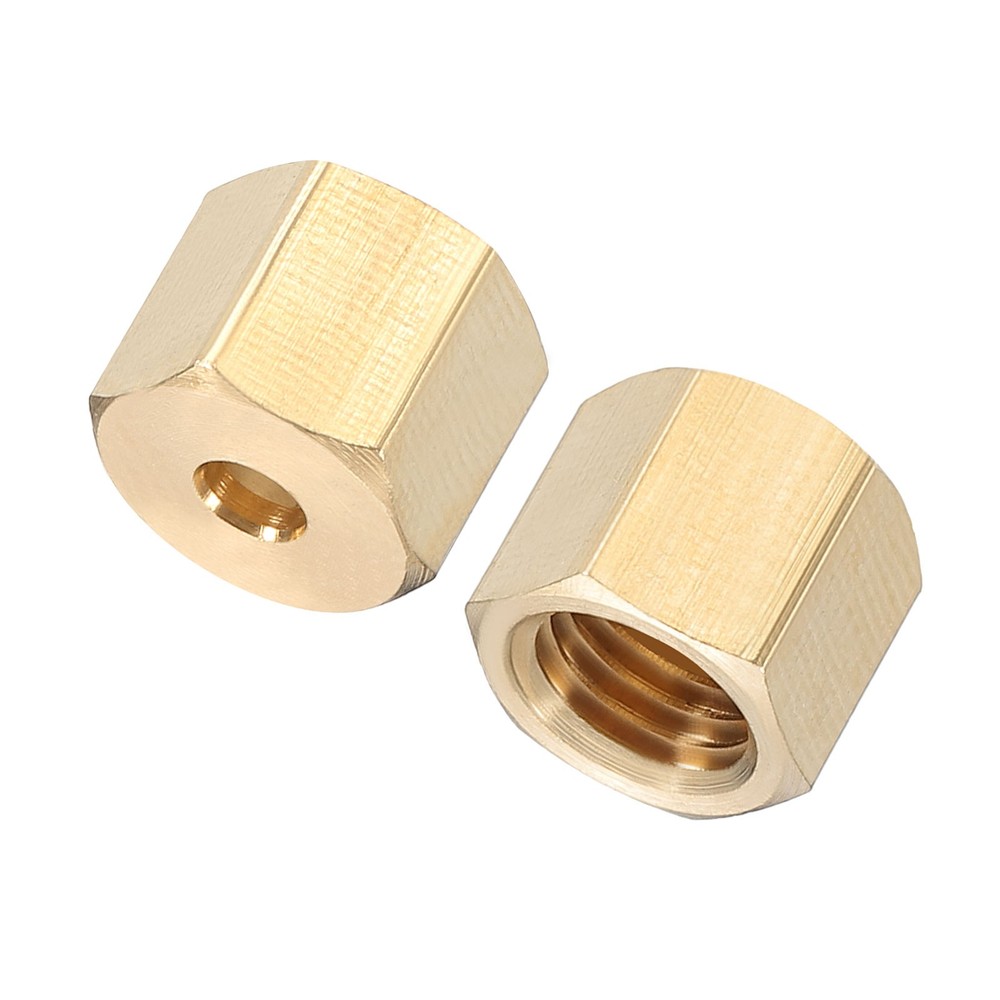 1/8" Brass Compression Nut,25Pcs Brass Compression Fitting Plumbing System