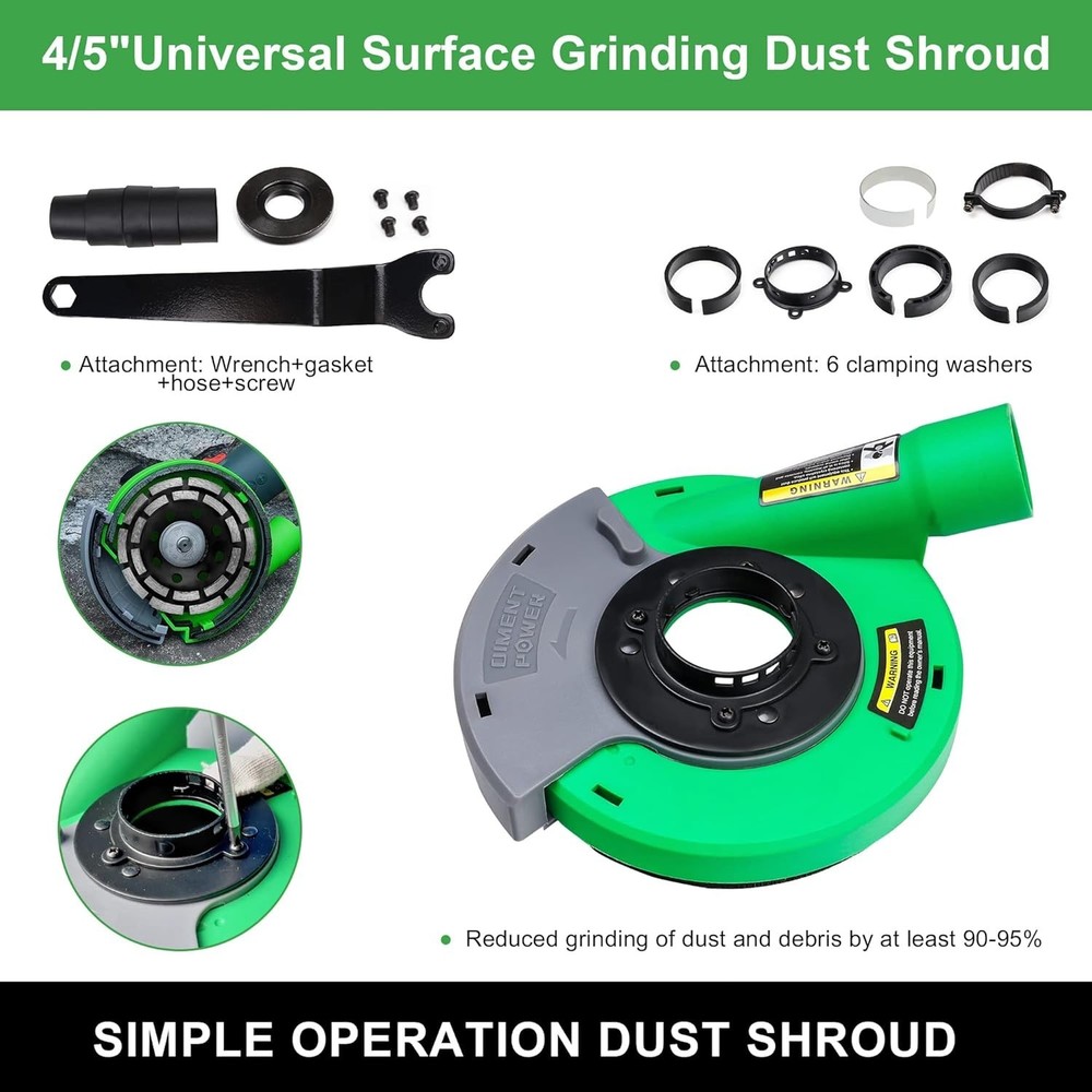 Dust Shroud for Angle Grinder 4 5 inch Universal Surface Grinding Tool