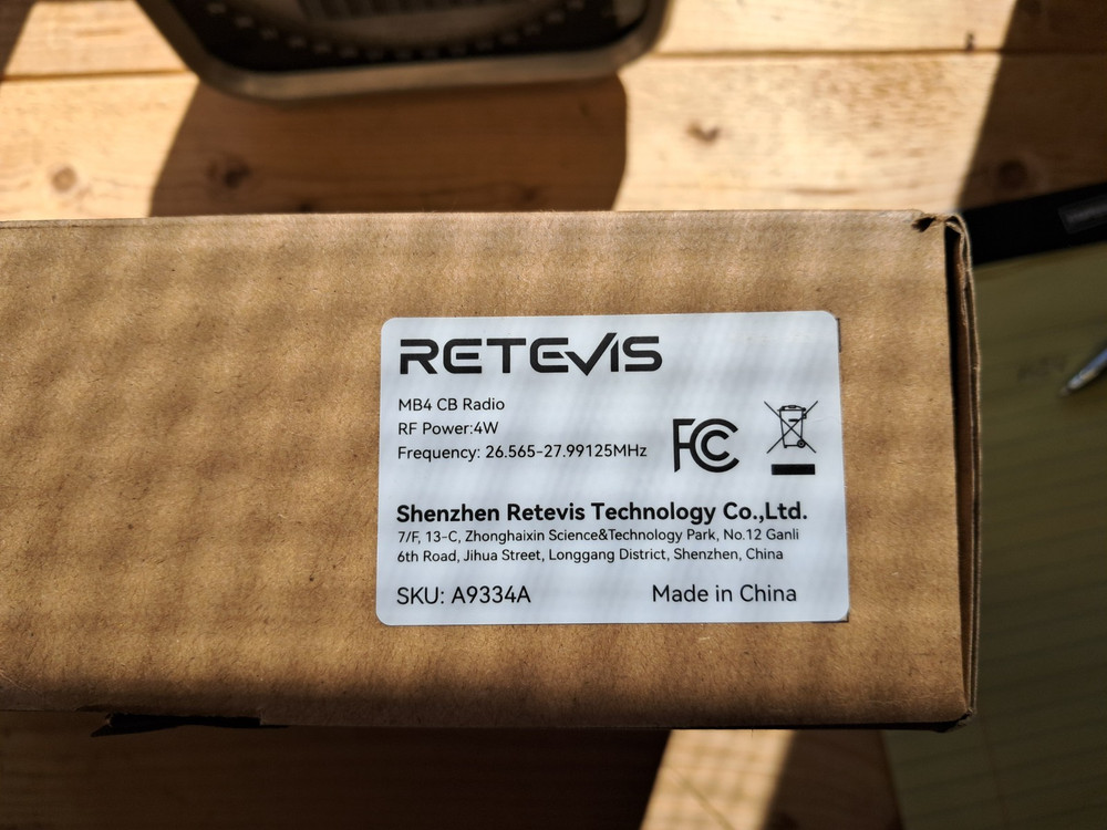 Retevis MB4 CB Radio