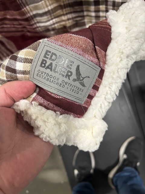 EDDIE BAUER PLAID BLANKET 48" BY 56" - MULTI