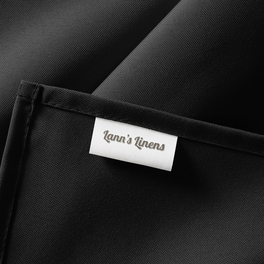 Rectangular Tablecloth 60x102 Inch Washable Polyester Dining Party Black