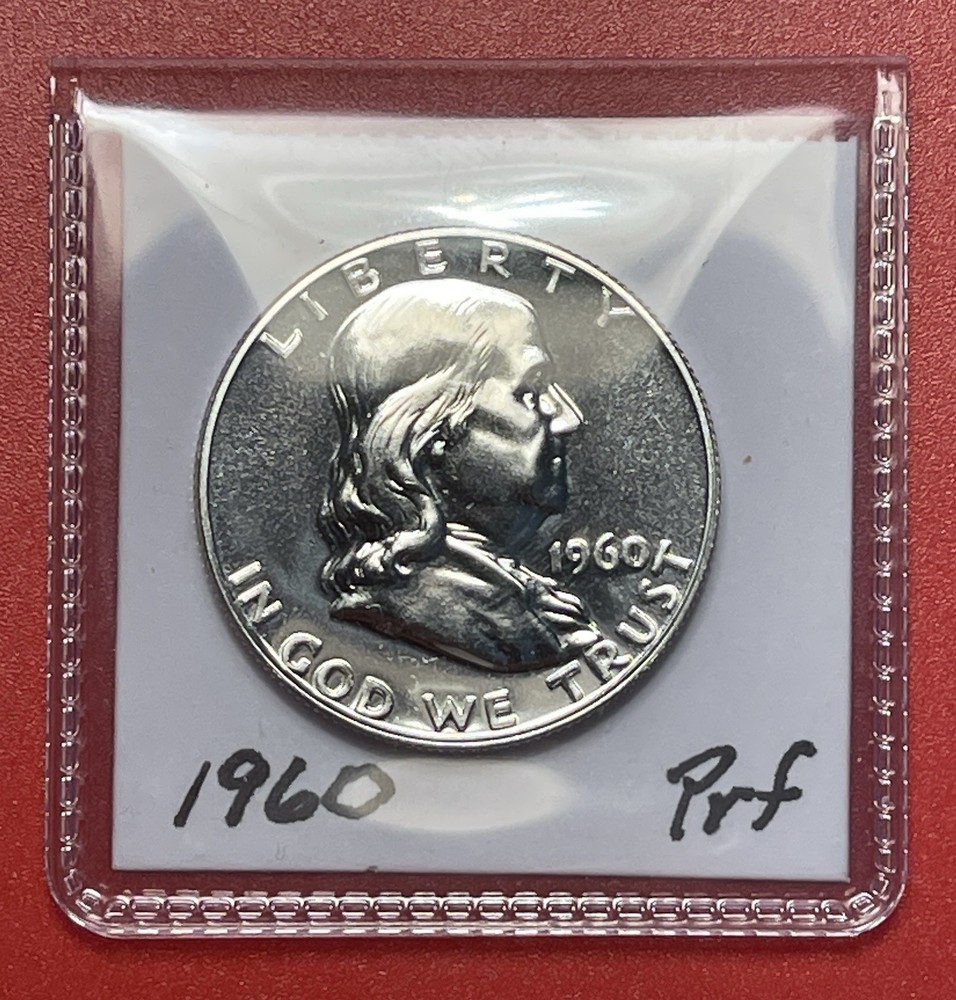1960 Franklin Silver Proof Half Dollar, Gem.