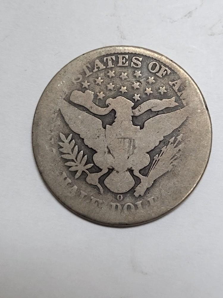 1898 O Barber Half Dollar