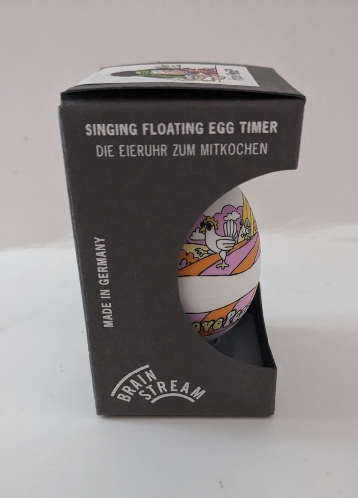 BrainStream BeepEgg HIPPIE Musical Singing Floating Egg Timer PiepEi German Ed