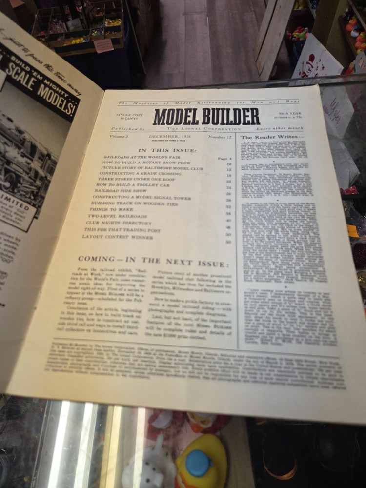 The Model Builder December 1938, Vol 2, #12 good condition