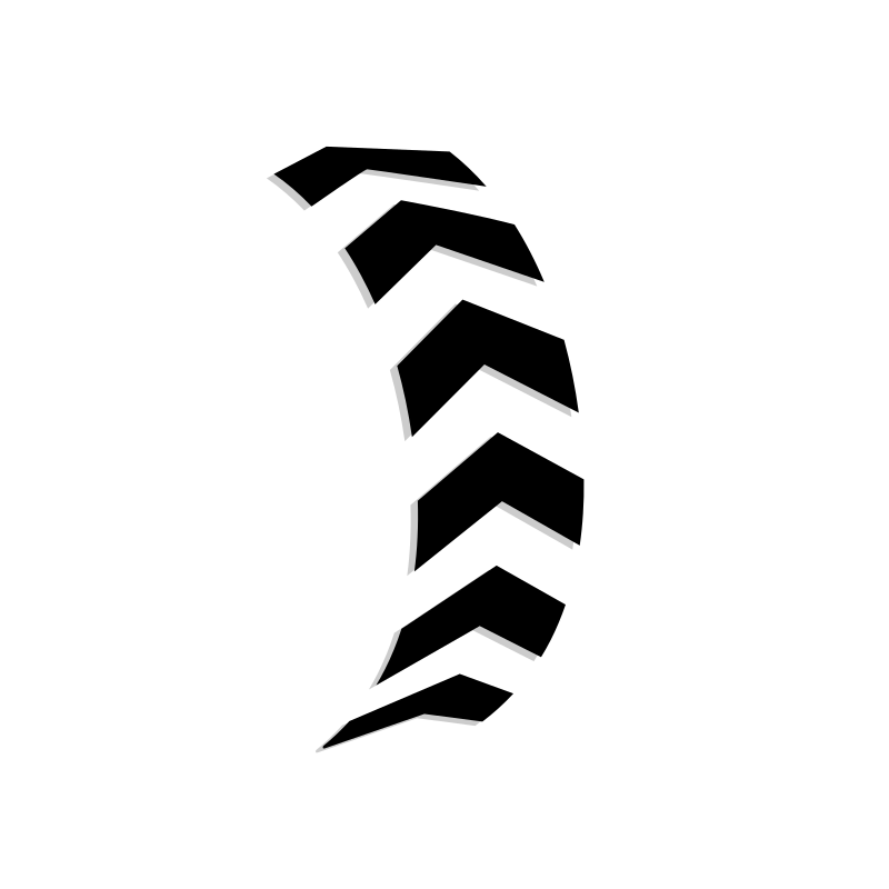 Wahoo Kickr Smart Trainer Replacement Chevron Sticker Set
