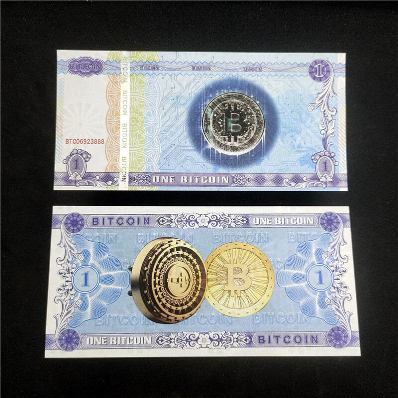 100pcs one BTC Paper Note Un-currency