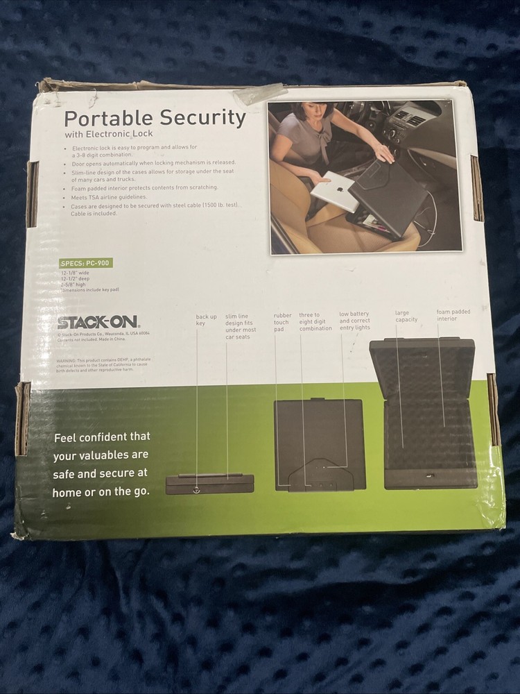 STACK-ON PC-900 Portable Case Key Lock with Electronic Lock,