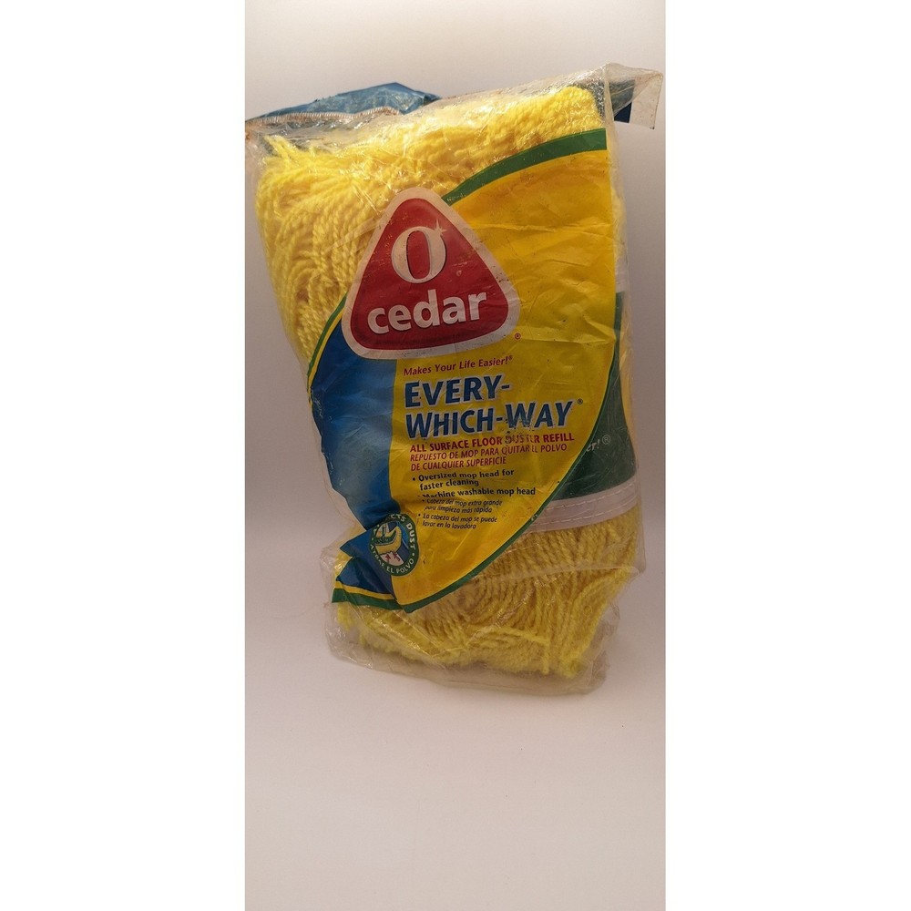 O-Cedar Every-Which-Way All Surface Floor Duster Refill Yellow Mop Head 2004