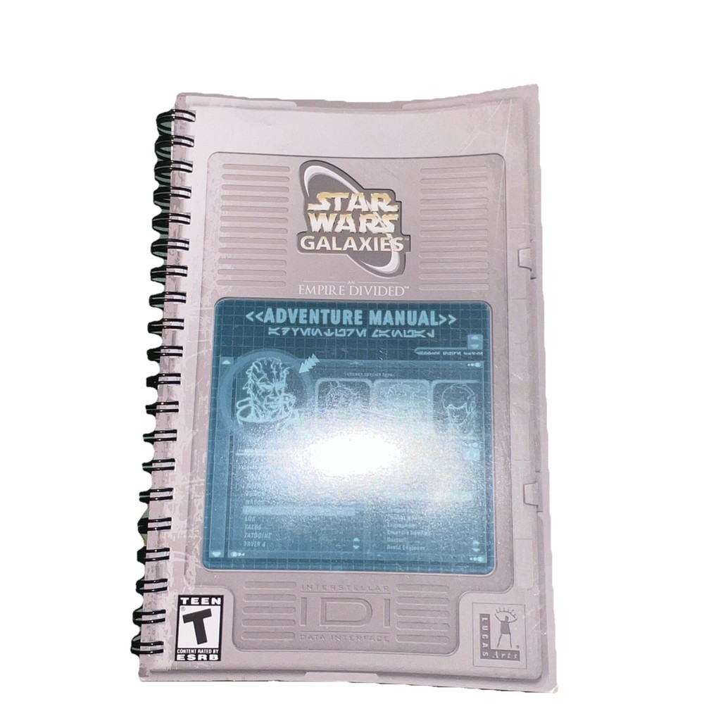 Star Wars Galaxies Adventure Manual Only! EUC