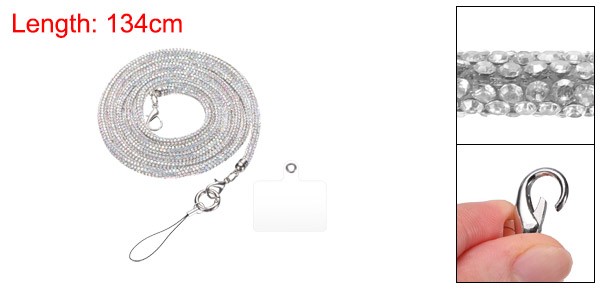 Purse Straps Crystal Bag Handle Sparkly Replacement Silver