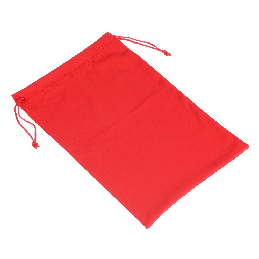 Ski Goggle Bag, Microfiber Snow Goggles Case Drawstring Pouch Red