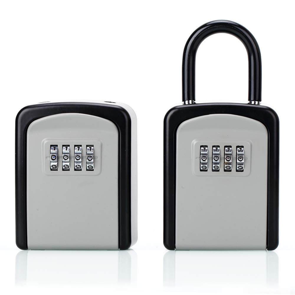 Key Lock Box, Combination Lock Box with Code for House Key Storage, Combo Doo...
