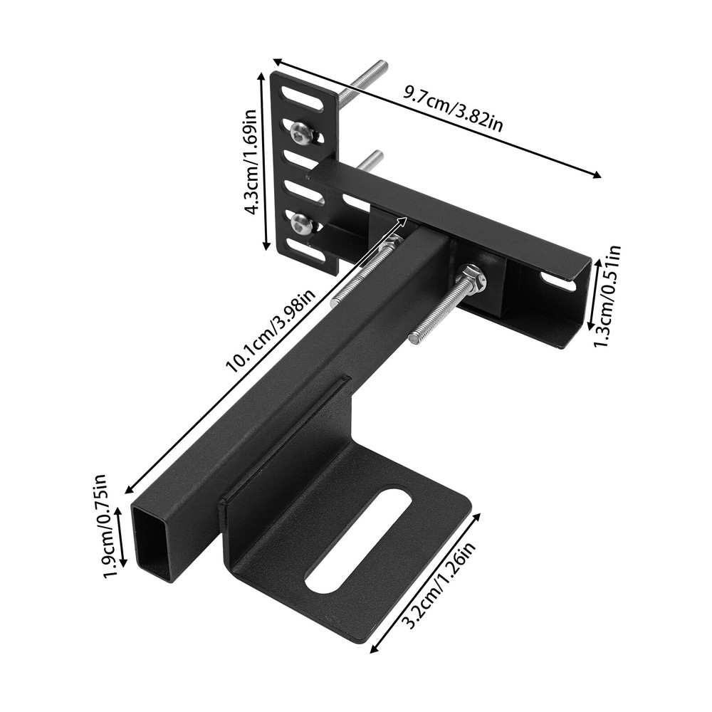 2PCS Adjustable Headboard Bracket Bracket Headboard Holder Headboard 3.98*3.82in