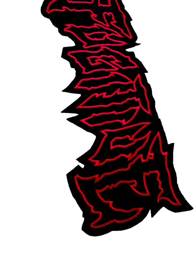 FUGITIVE Band Patch Embroidered Red/Black