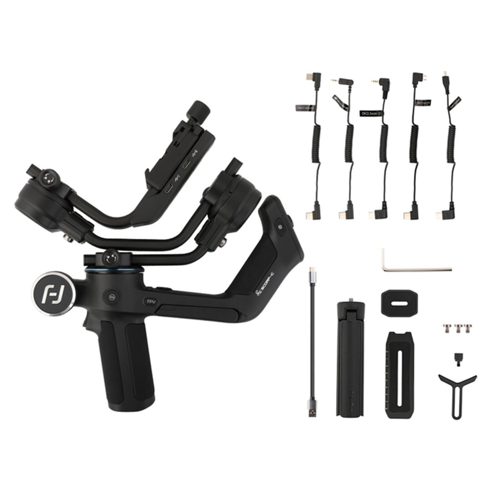 Feiyu SCORP 3 Kit 3-Axis Gimbal Stabilizer w/ AI Tracking & Handle Camera Hold