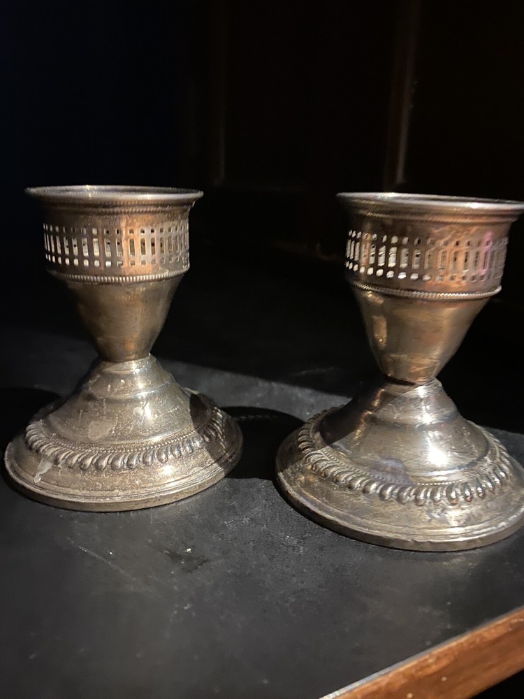 Edwardian Sterling Candelstick Set
