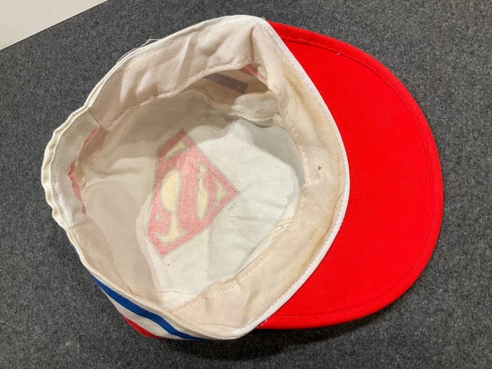 RARE 1984 DC COMICS SUPERMAN PAINTERS HAT CAP. EXCELLENT CONDITION.