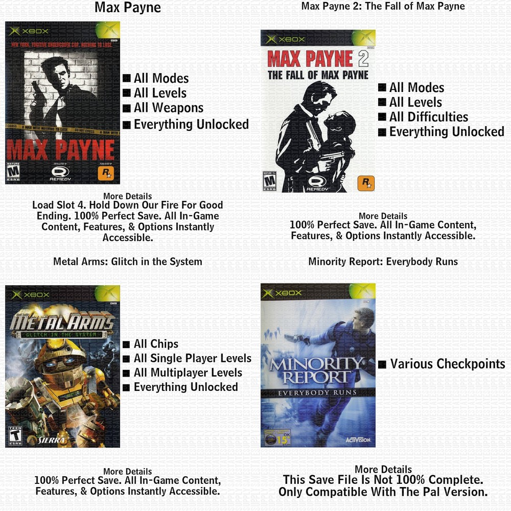 Freedom Fighters XBOX USB Save 100% Unlocked