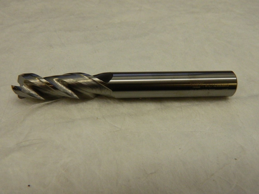 SANDVIK COROMANT 1/2″ Diam 3FL Solid Carbide 0.06″Corner Radius End Mill 8037404