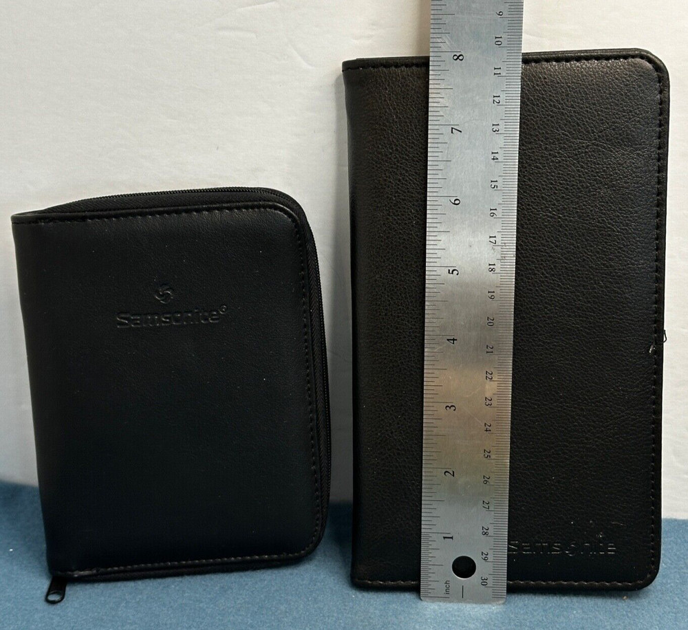 2 Samsonite Leather Travel Wallets