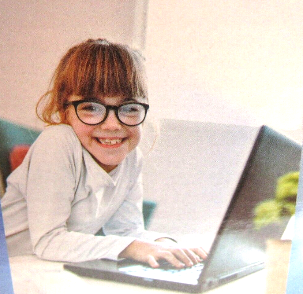 PINK Kids Blue Light Blocking Glasses School Computer Gaming Eye Protection