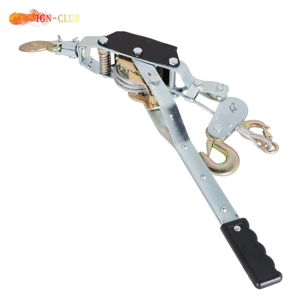 Cable Puller 4 Ton Dual Gear Power Puller Heavy Duty Hand Power