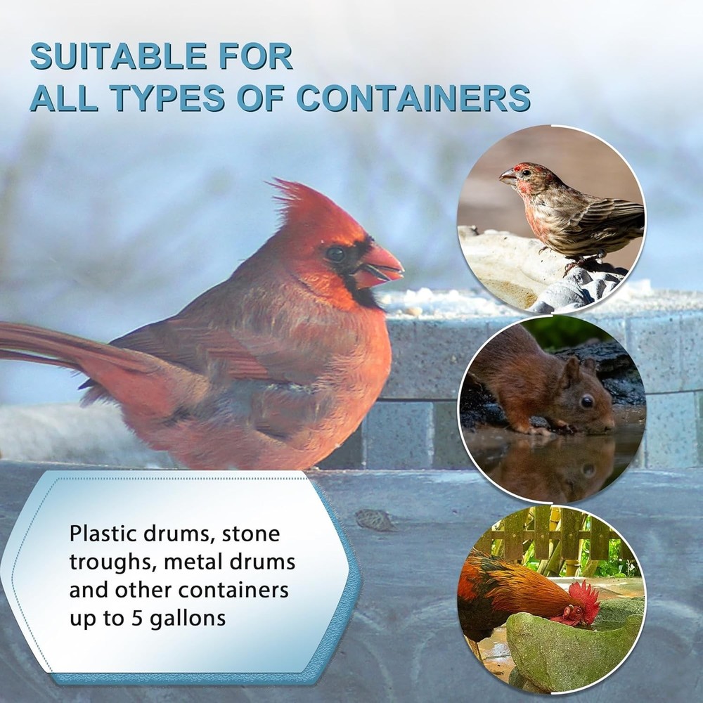 Utility De-Icer Submergible Cast Aluminum Water Heater for Livestock Tank Winter