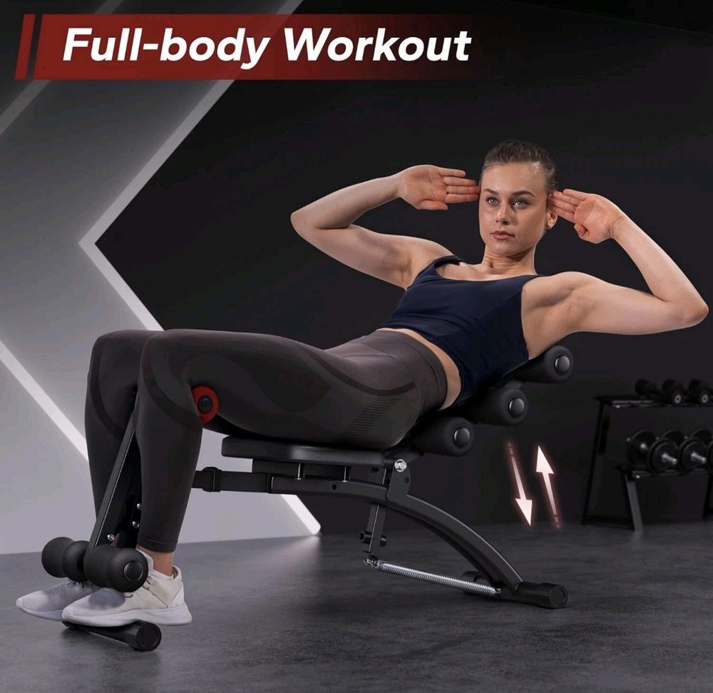 MERACH Multi-Functional Adjustable Ab Trainer Machine Workout Bench for Home Gym