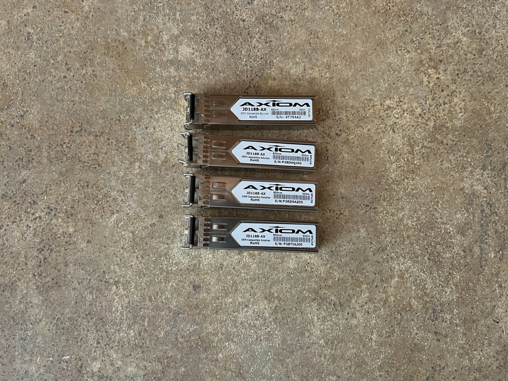 X4 AXIOM MEMORY SOLUTION 1000BASE-SX SFP TRANSCEIVER MODULE FOR HP JD118BAX