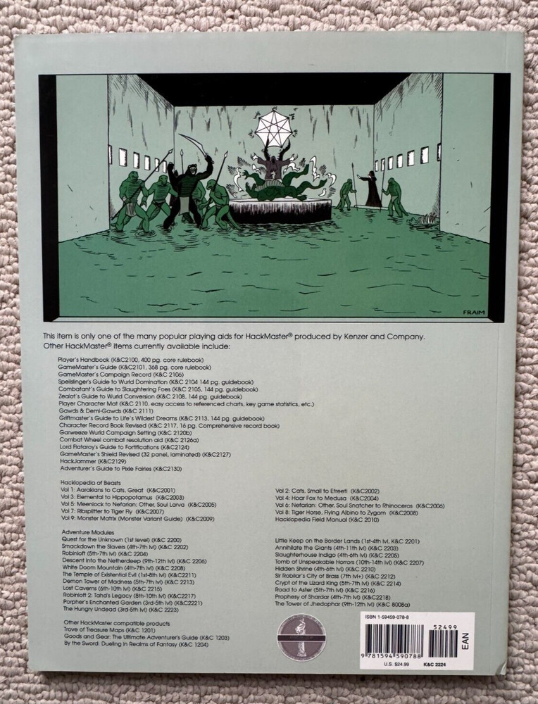 Dungeon Module S5: Dead Gawd's Hand - Hackmaster - Charles Brown