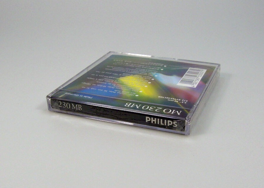 1x Unopened Philips 3.5inch 230MB Rewritable MO Disk / unformatting
