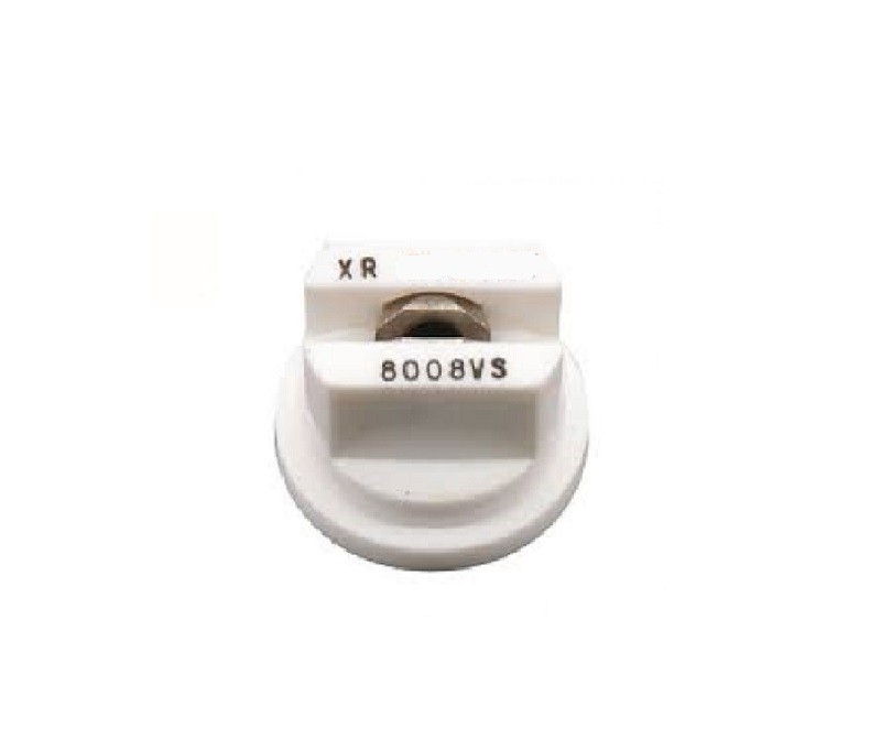 TeeJet Extended Range Flat Spray Tip White 80° Polymer w/ SS Insert XR8008VS