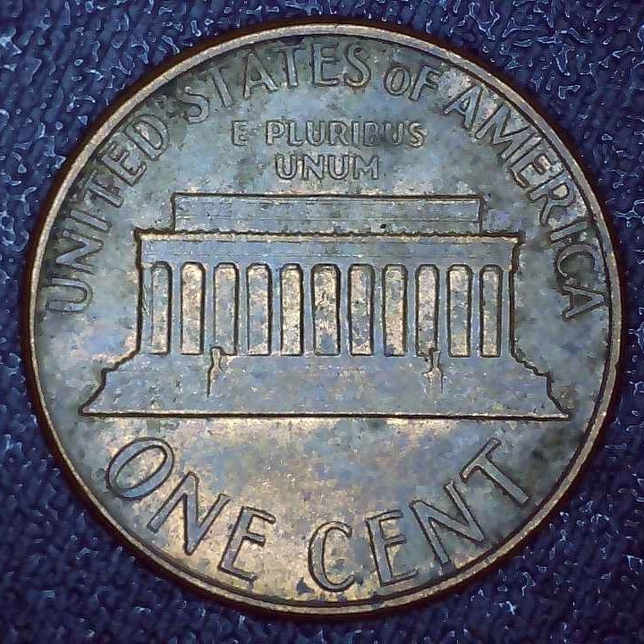 1979 D Lincoln Penny error collar break