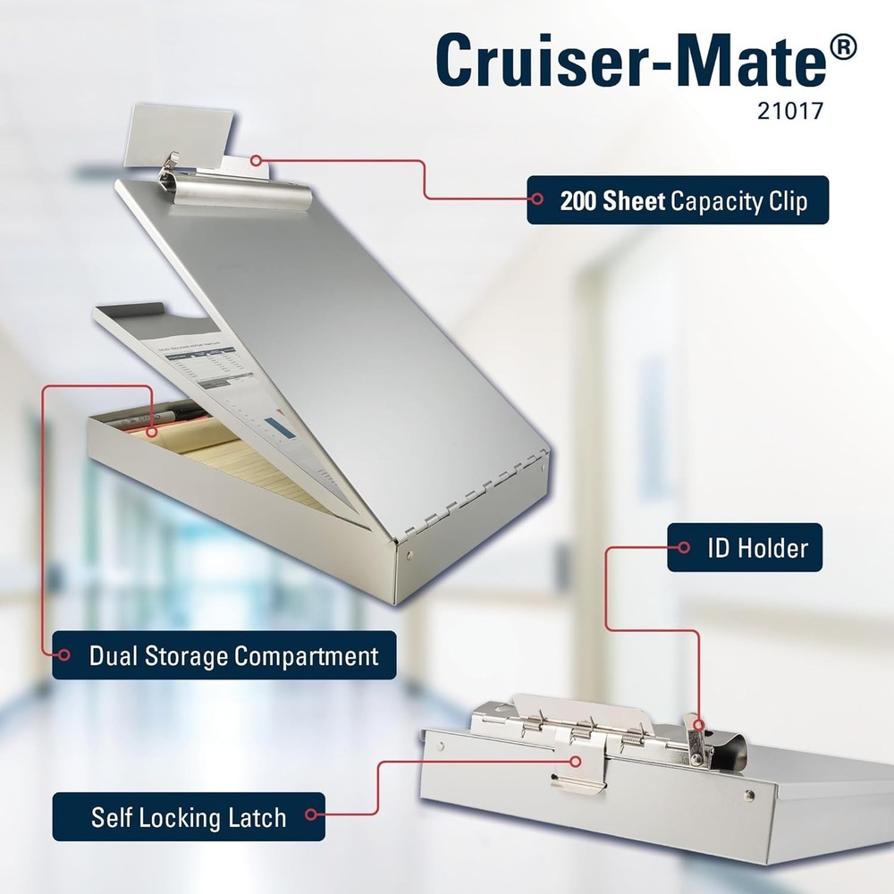 Durable Cruiser-Mate Clipboard with Storage Compartments