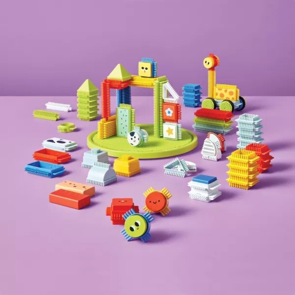 Interlocking Building Blocks Set - 80pc - Gigglescape™