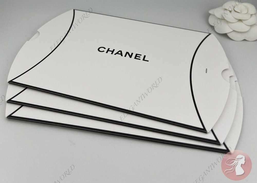 CHANEL 3 Pillow Pack Empty Gift Box Container for Jewelry/Makeup 5” AUTHENTIC