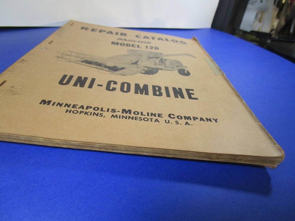 REPAIR CATALOG MOLINE MODEL UNI-COMBINE R-2014
