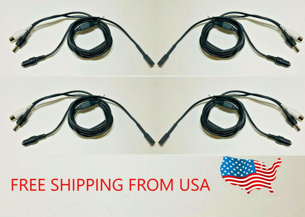 4 x High Gain Sensitive Mini Microphone DC Power Audio Mic CCTV Security Camera