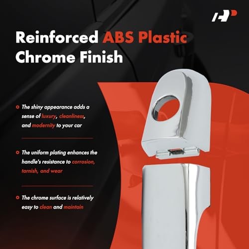 Front Left Driver Side Exterior Door Handle with Keyhole Front Driver Side