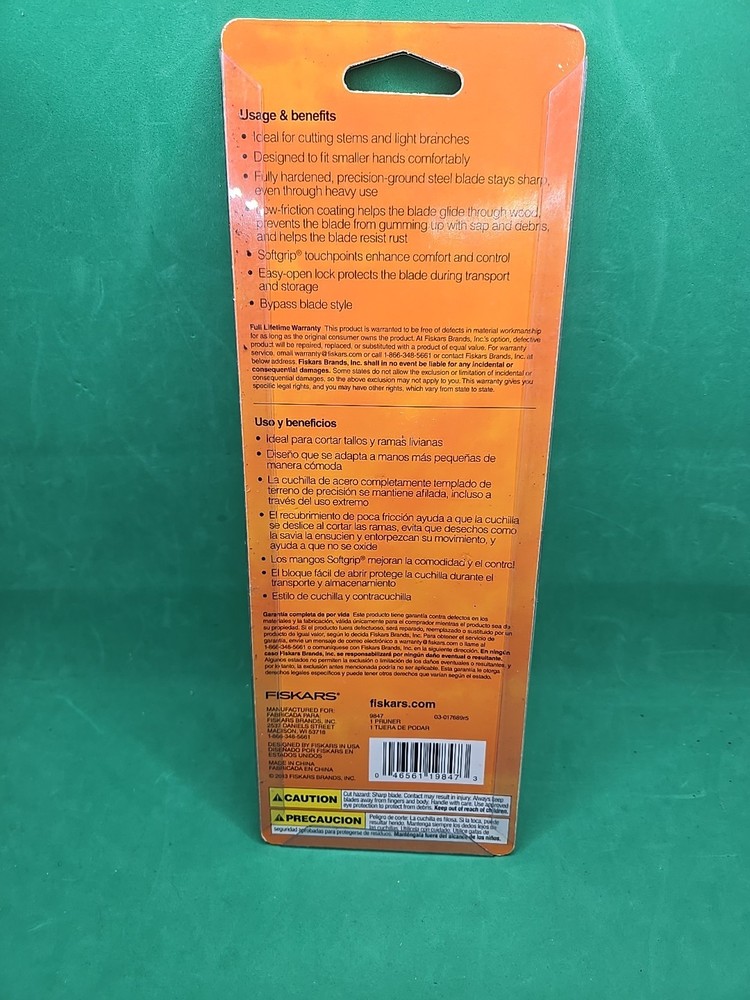 Fiskars Pruning Shears Bypass Pruner And Soft grip Pruner