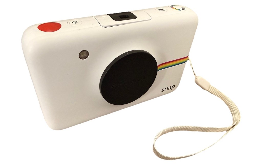 Polaroid Snap White Portable Instant Digital Photo Printer Camera with USB Cable
