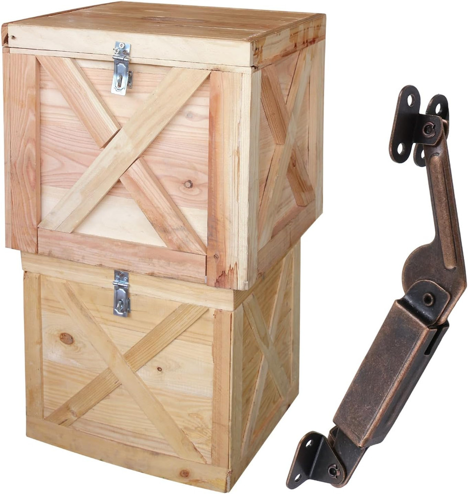 Spring Lid Support Left Right Lid Support down Hinge Red Bronze Iron Support Box