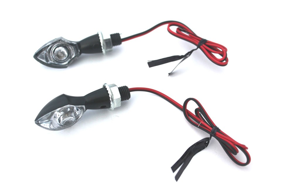 LED indicators black ABS Nano single led clear lens