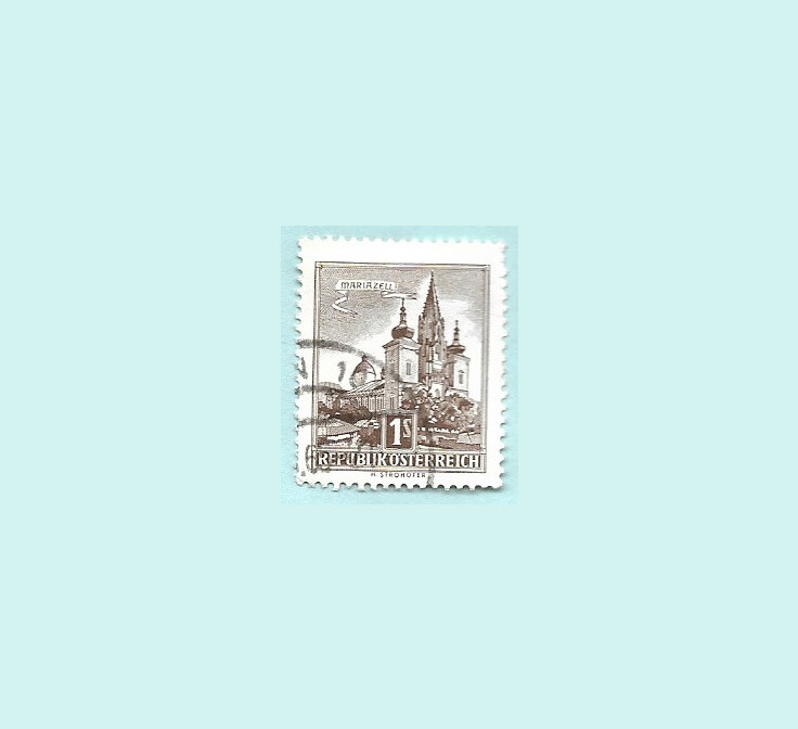 Austria 1958 1s Mariazell Used Postal stamp