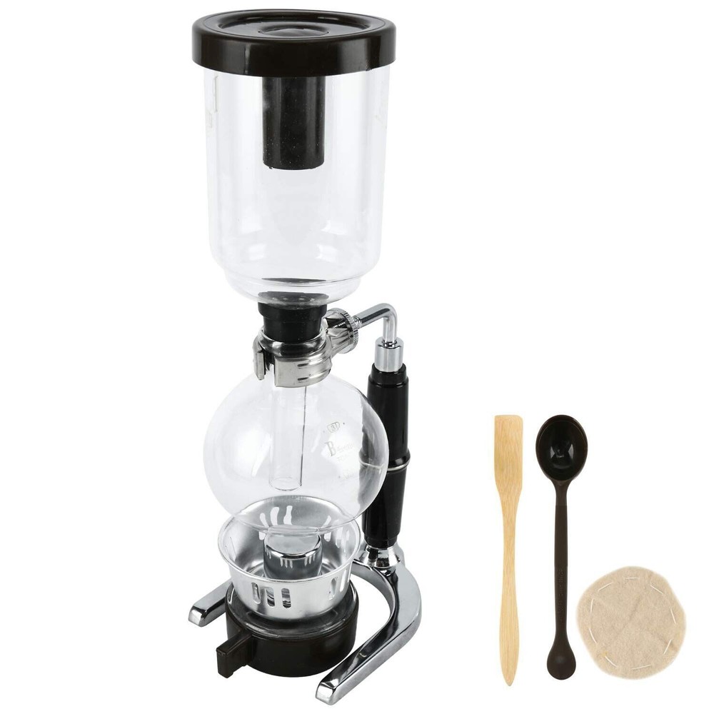 5-Cup Coffee Syphon Tabletop Siphon Gravity Coffee Maker Glass Siphon Vacuum