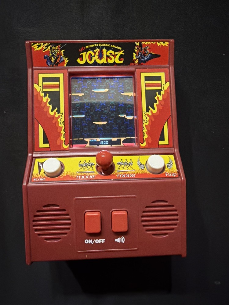 JOUST Midway Classic Arcade Mini  System Handheld Video Game Tested Works 🥰