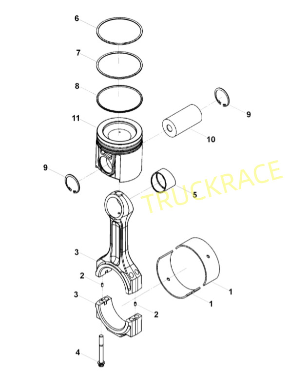 4309254 Piston Rings Set for Cummins QSK60 Diesel Engine